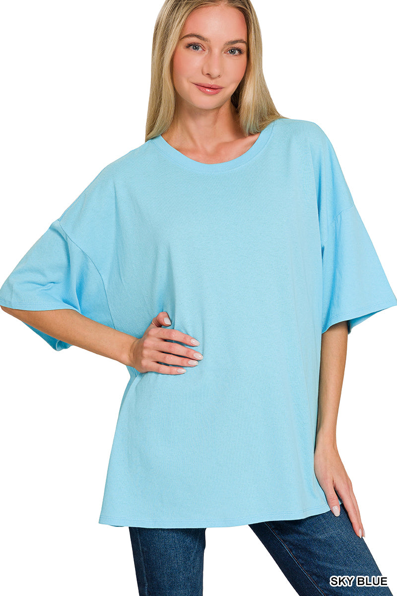 OVERSIZED SHORT SLEEVE TUNIC TEE